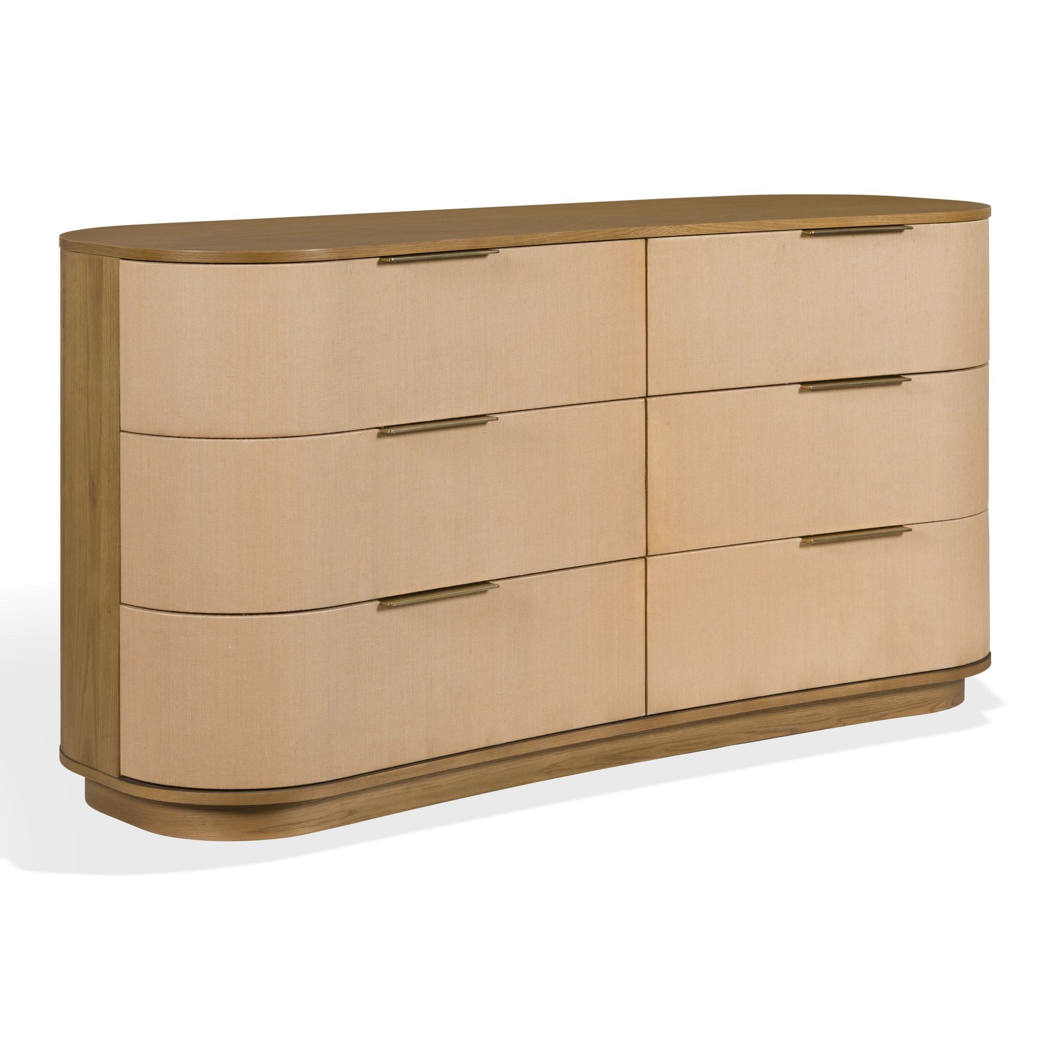 Joanne 6 Drawer Wood Dresser – NATURAL