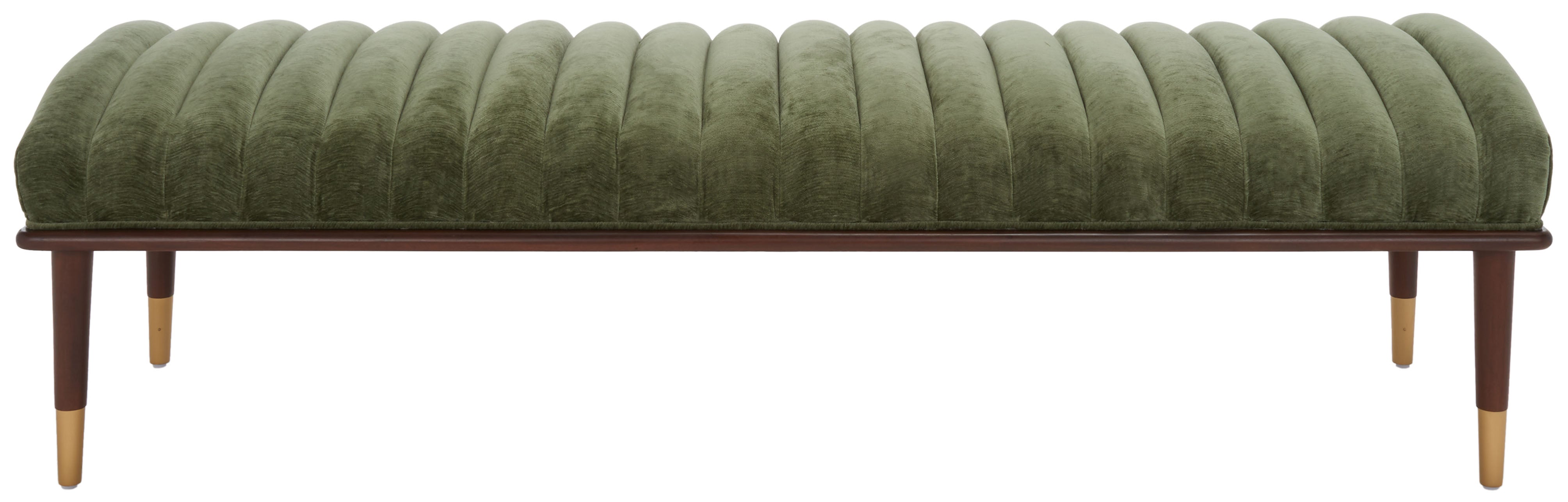 OLIVE GREEN / DARK BROWN