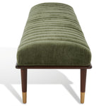 OLIVE GREEN / DARK BROWN