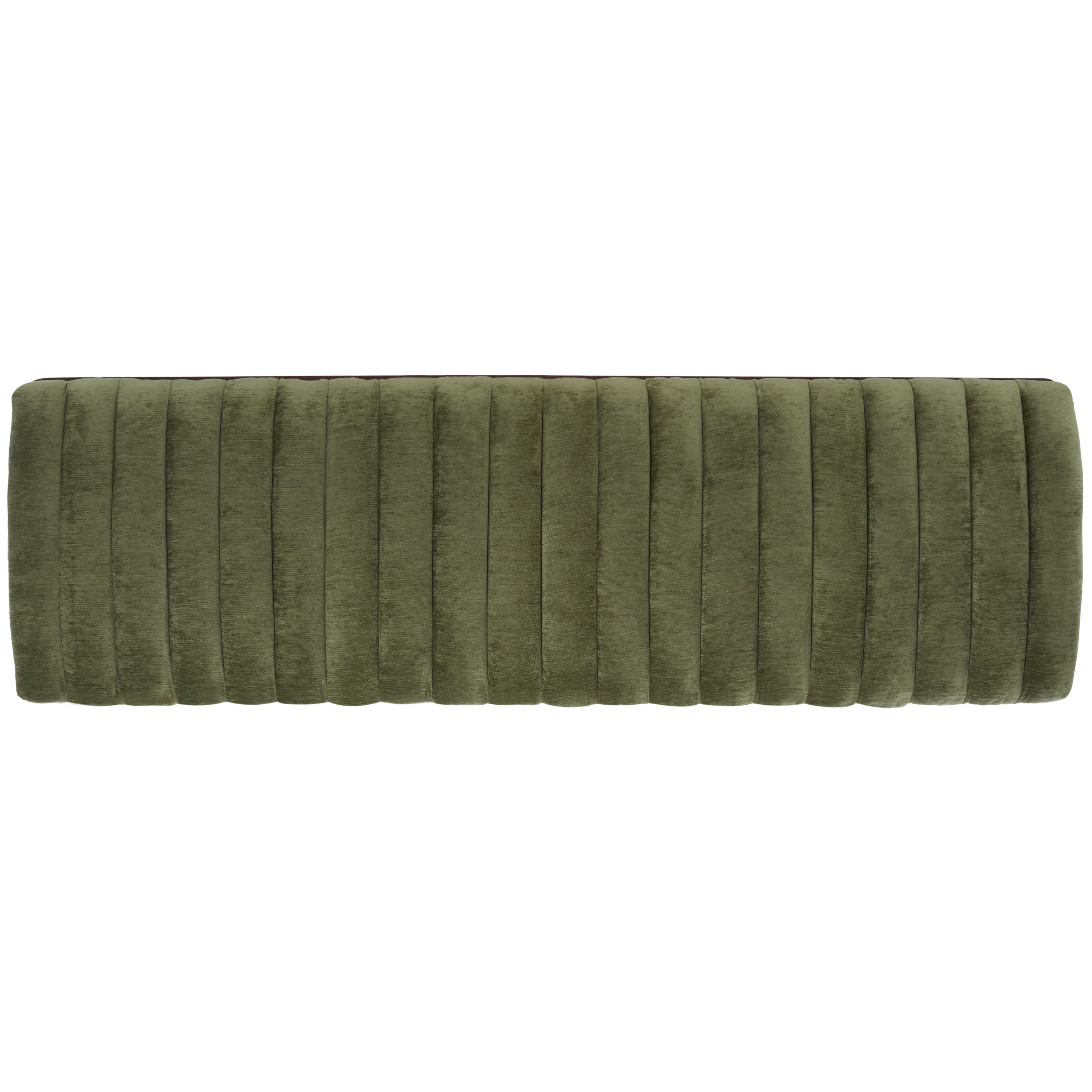 OLIVE GREEN / DARK BROWN