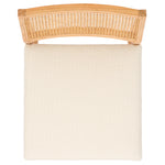 safavieh couture jaqueline boucle and rattan back dining chair, SFV9104 - Beige / Natural