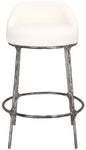 Safavieh Couture Woodsen Boucle Counterstool, SFV9524 - Ivory / Black