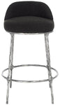 Safavieh Couture Woodsen Boucle Counterstool, SFV9524 - Black