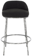 Safavieh Couture Woodsen Boucle Counterstool, SFV9524 - Black