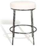 Safavieh Couture Trumen Boucle Counterstool, Sfv9525 - Ivory / Black