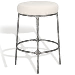 Safavieh Couture Trumen Boucle Counterstool, Sfv9525 - Ivory / Black