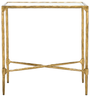 Safavieh Couture Isabellina Metal And Glass Accent Table, SFV9538