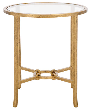 Safavieh Couture Tauri Metal Round Accent Table, SFV9551