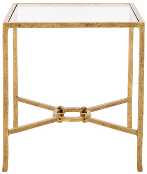 Safavieh Couture Tauri Metal Square Accent Table, SFV9554