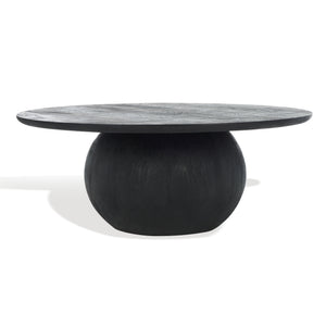 Safavieh Couture Gabribella Round Wood Coffee Table, SFV9709