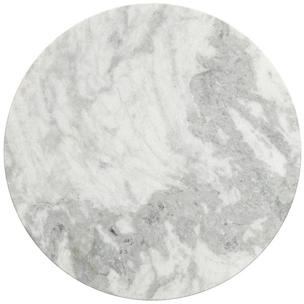 Safavieh Couture Trenton Round Marble Top Coffee Table, SFV9718 - White / Natural