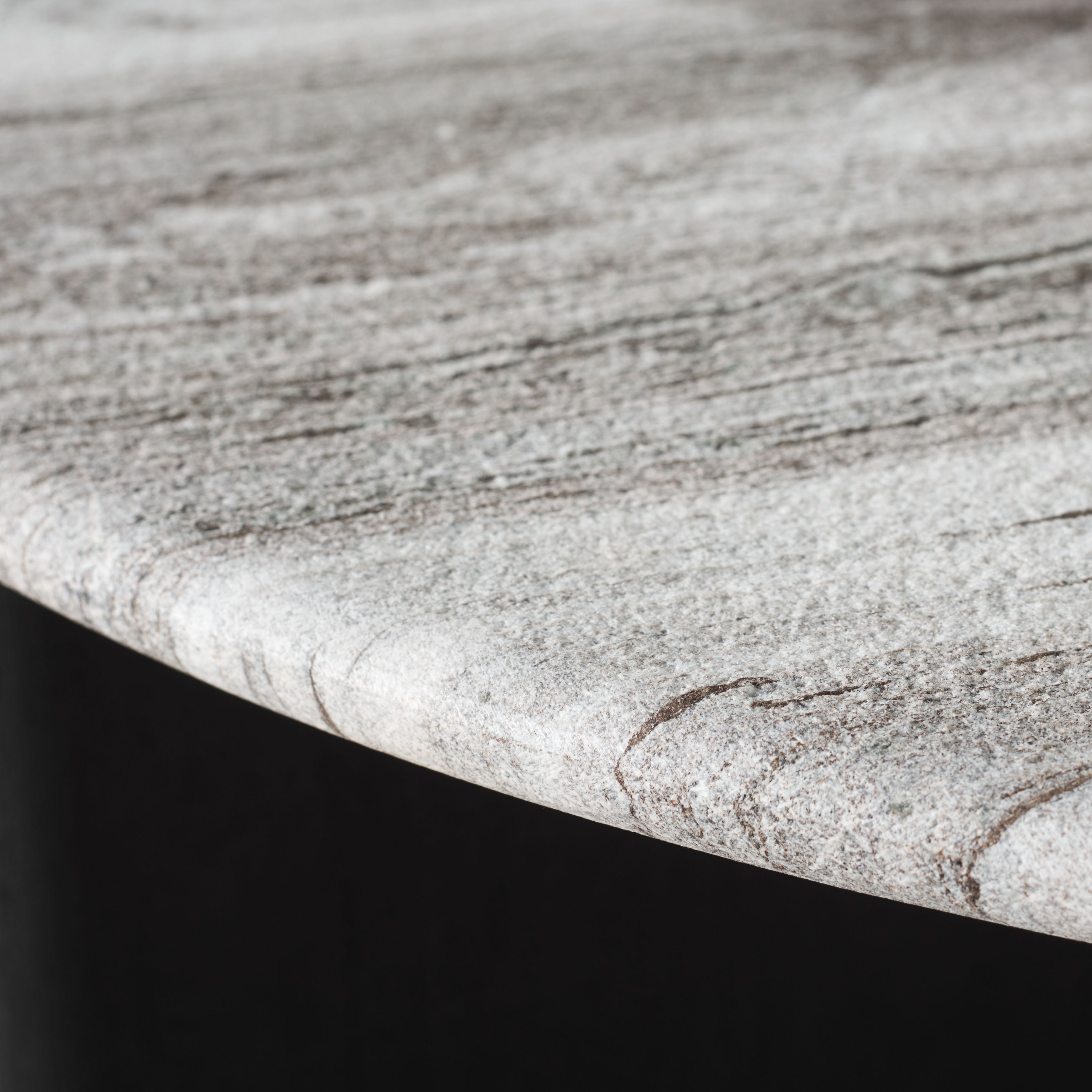Safavieh Couture Lauresse Round Marble Top Coffee Table, SFV9723 - Black / Grey