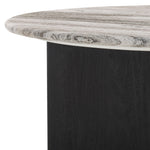 Safavieh Couture Lauresse Round Marble Top Coffee Table, SFV9723 - Black / Grey