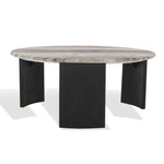 Safavieh Couture Dannica Marble Top Coffee Table, SFV9725 - Black / Grey