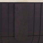 Safavieh Couture Floris Travertine Top Nightstand, SFV9726 - Black / Travertine