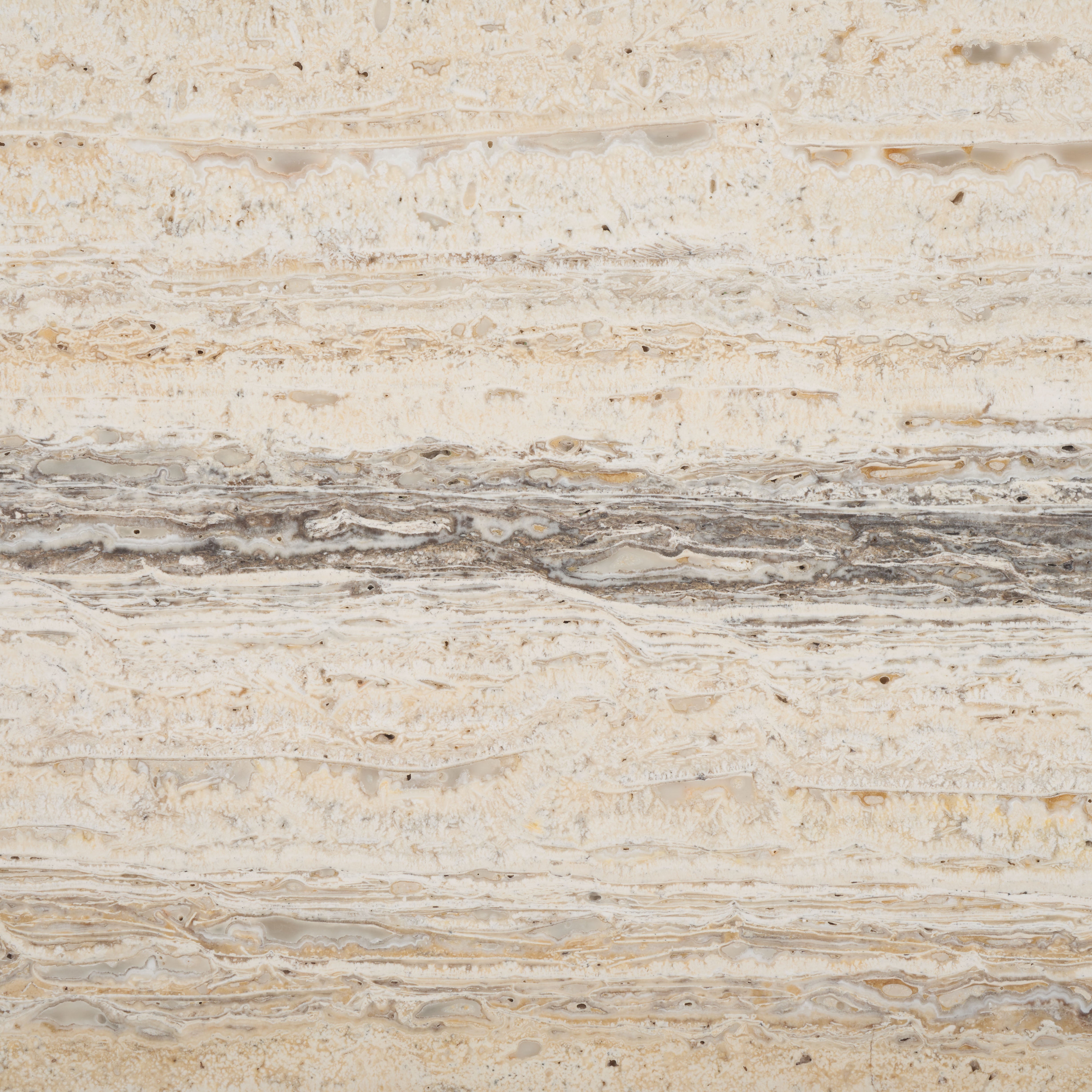 Safavieh Couture Floris Travertine Top Nightstand, SFV9726 - Black / Travertine