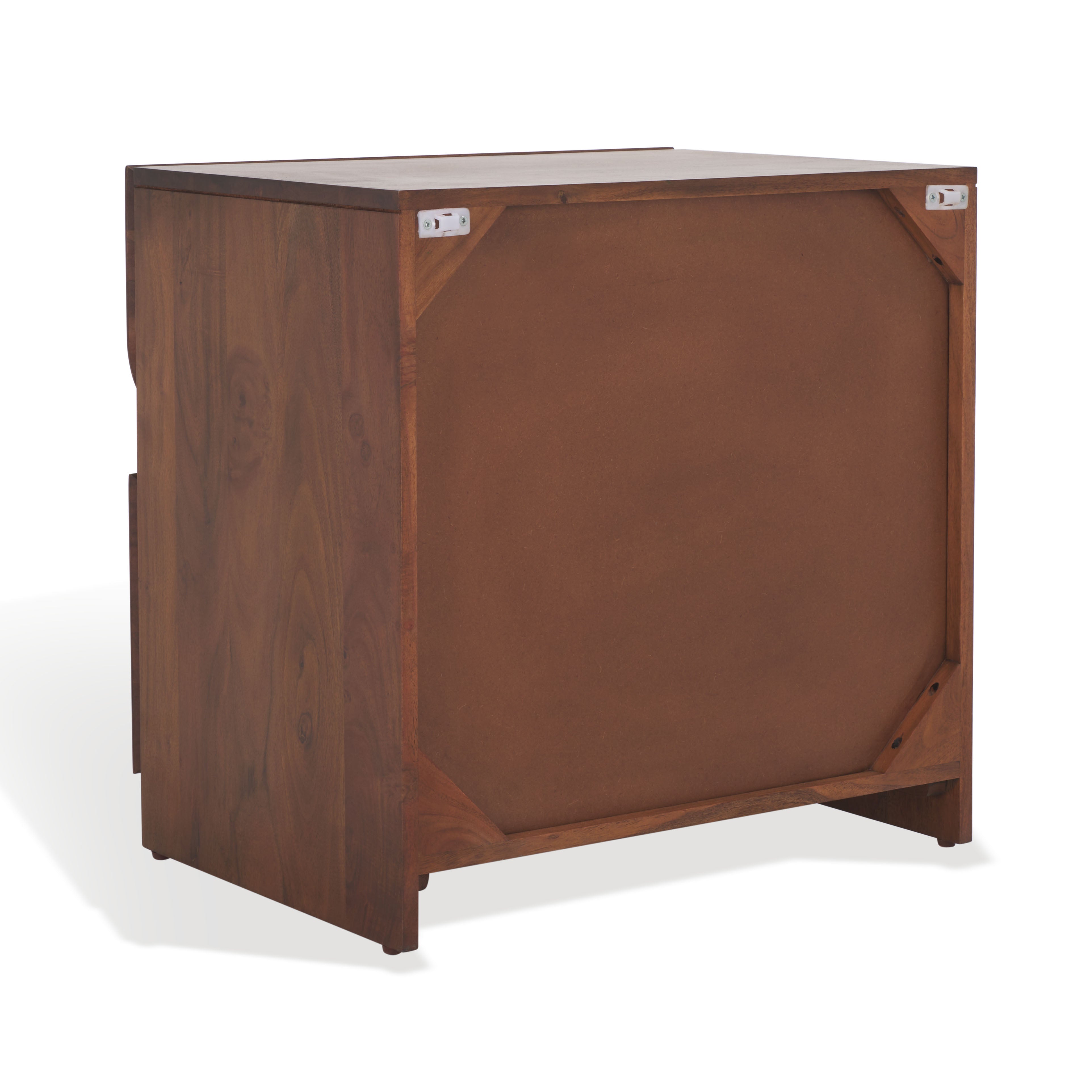 Safavieh Couture Edithe Wood Nightstand, SFV9727 - Brown