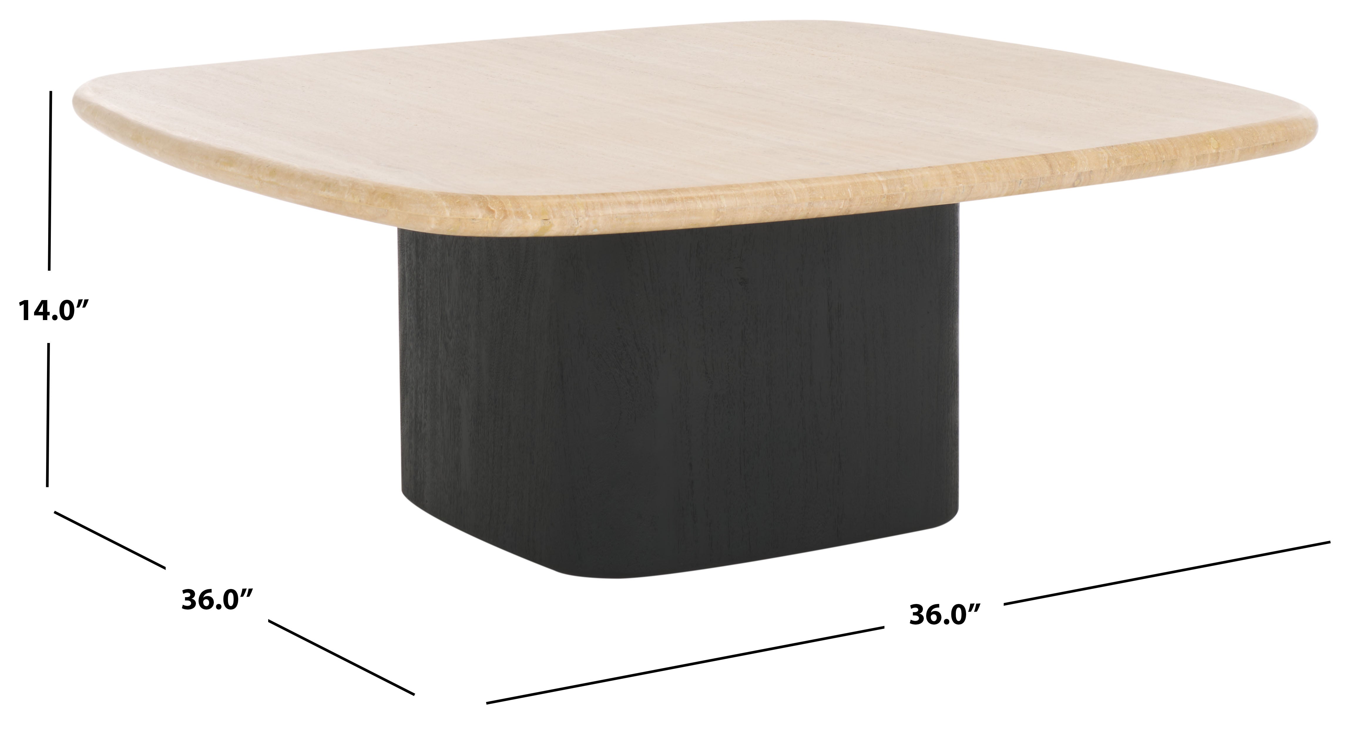 TRAVERTINE / BLACK