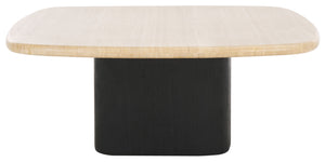 Safavieh Couture Celestyn Square Travertine Coffee Table, SFV9738