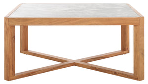 Safavieh Couture Bernardi Marble Top Coffee Table, SFV9744