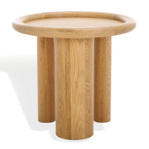 Safavieh Couture Madelynn Round Wood Accent Table, SFV9746