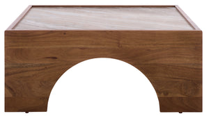 Safavieh Couture Jaslina Marble Top Coffee Table, SFV9754