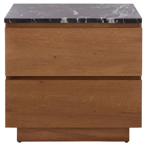Safavieh Couture Lilybelle Marble Top Nightstand, SFV9755