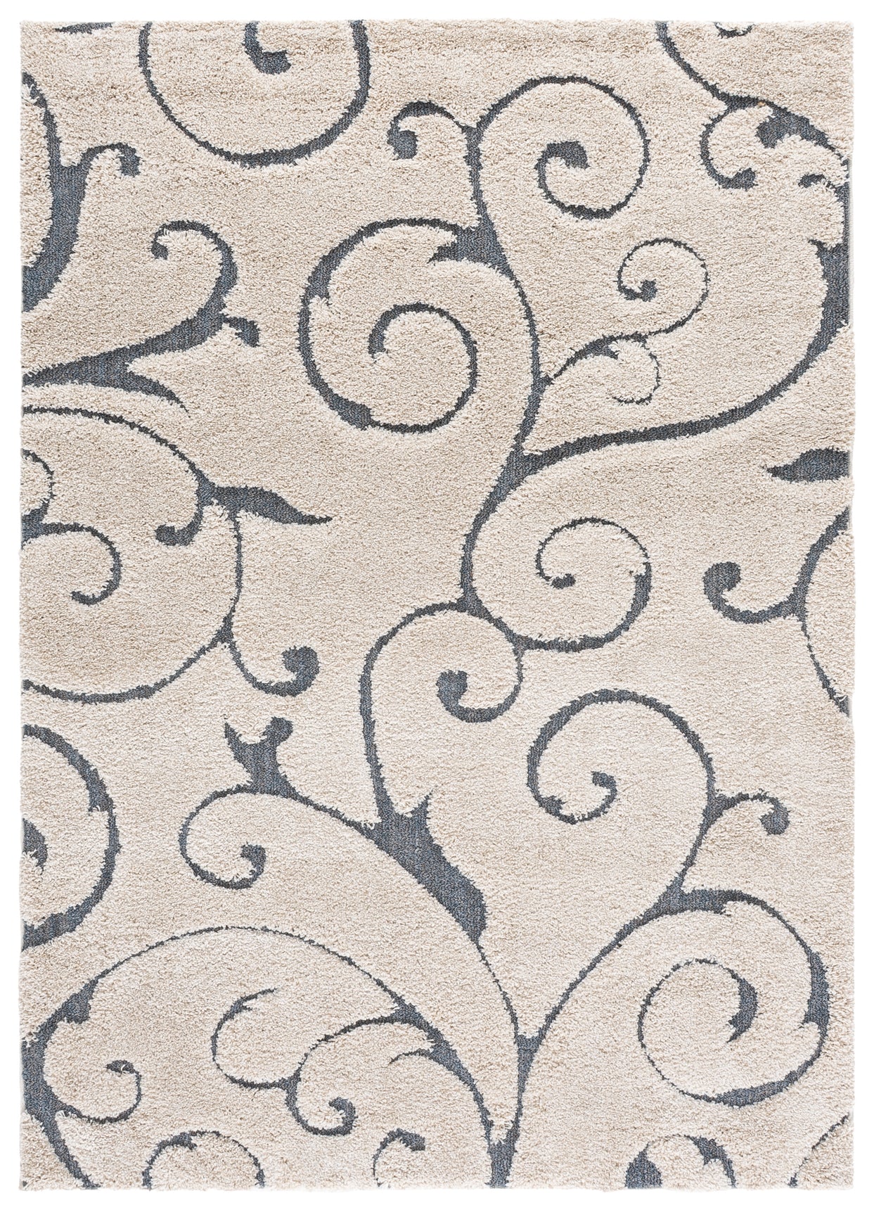 FLORIDA SHAG 455 – BEIGE / BLUE GREY