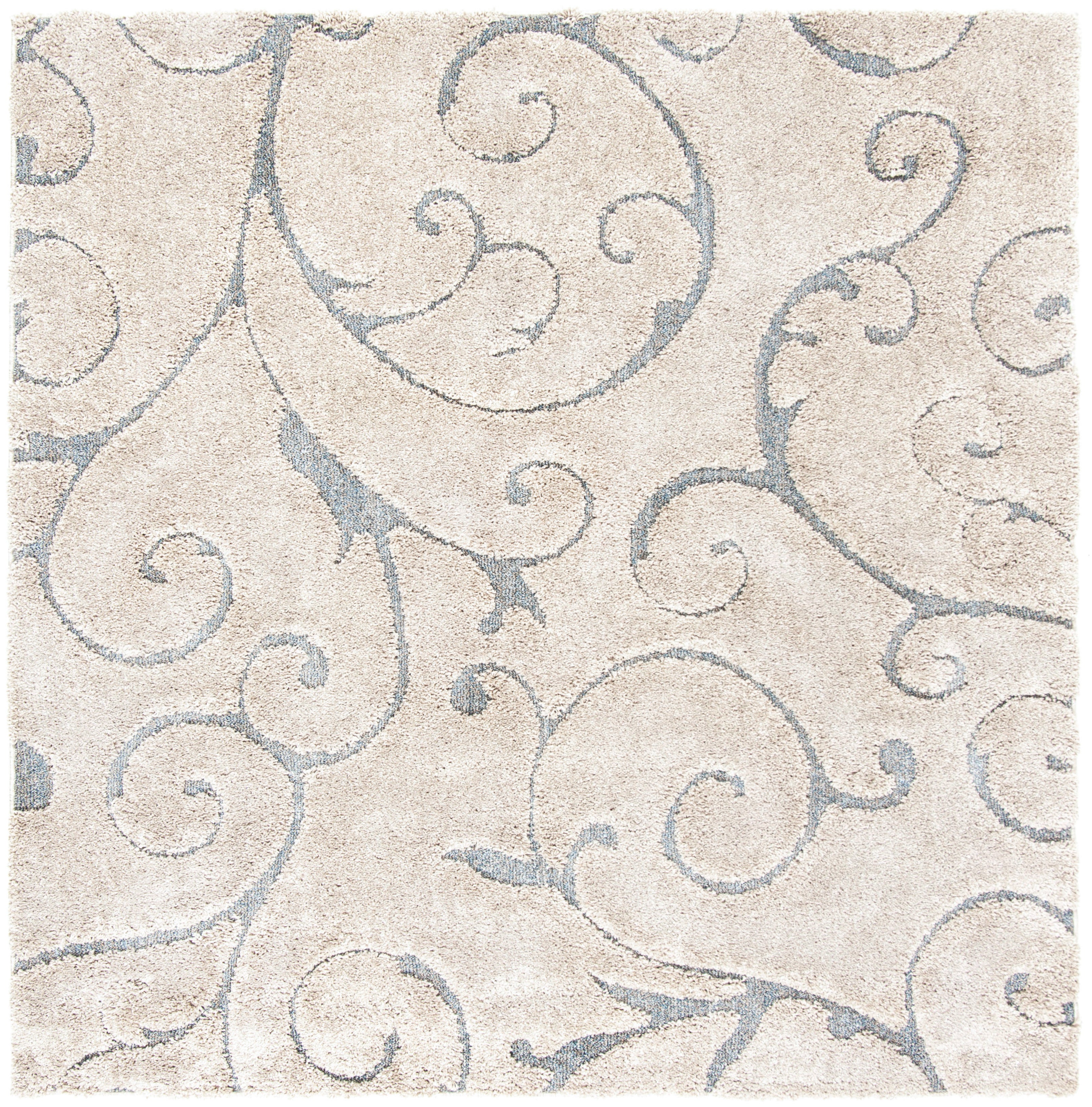 FLORIDA SHAG 455 – BEIGE / BLUE GREY
