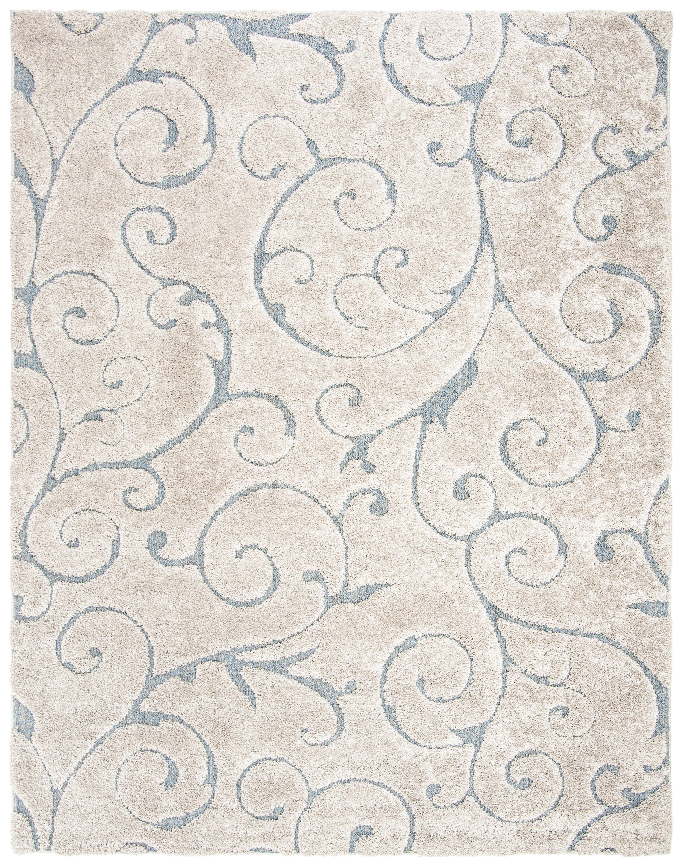FLORIDA SHAG 455 – BEIGE / BLUE GREY