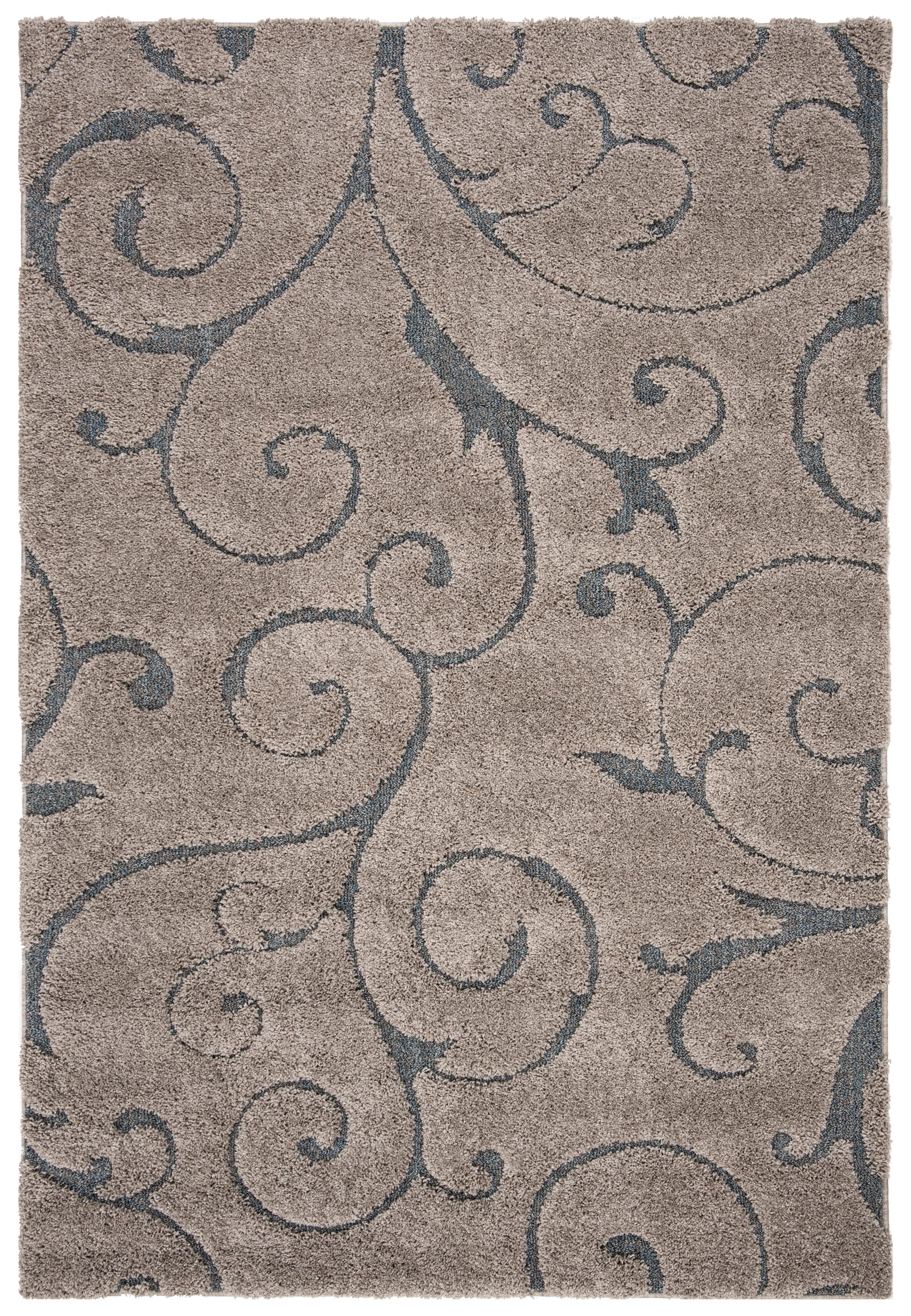 FLORIDA SHAG 455 – GREY / LIGHT BLUE