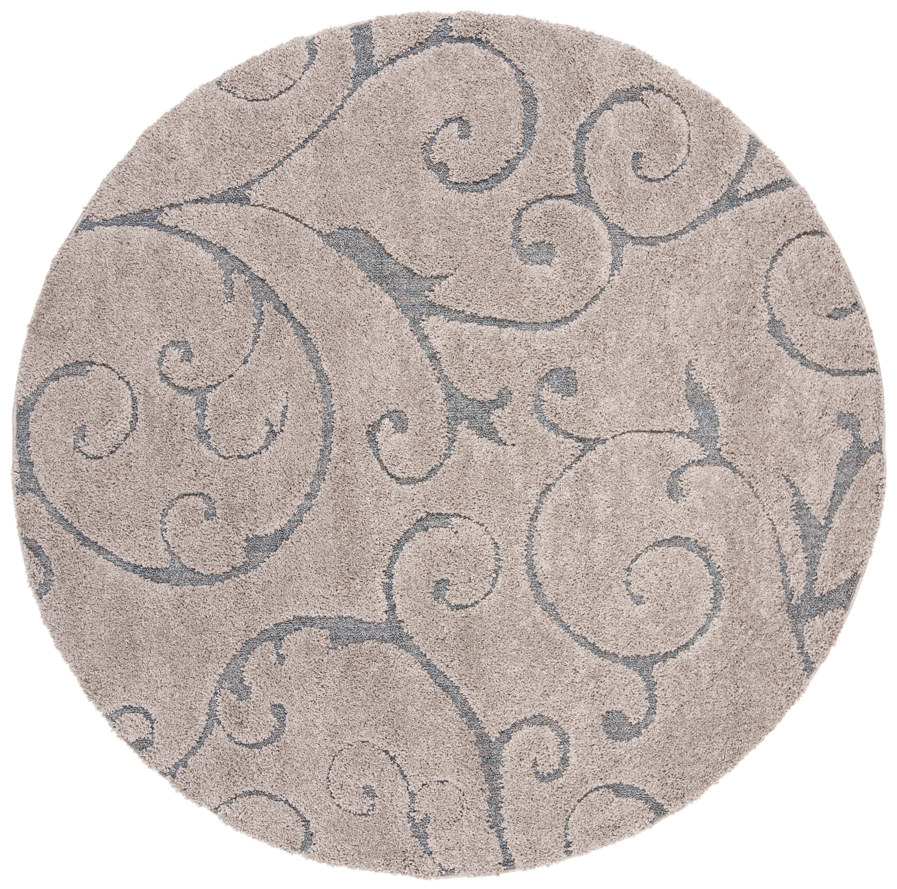 FLORIDA SHAG 455 – GREY / LIGHT BLUE