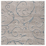 FLORIDA SHAG 455 – GREY / LIGHT BLUE
