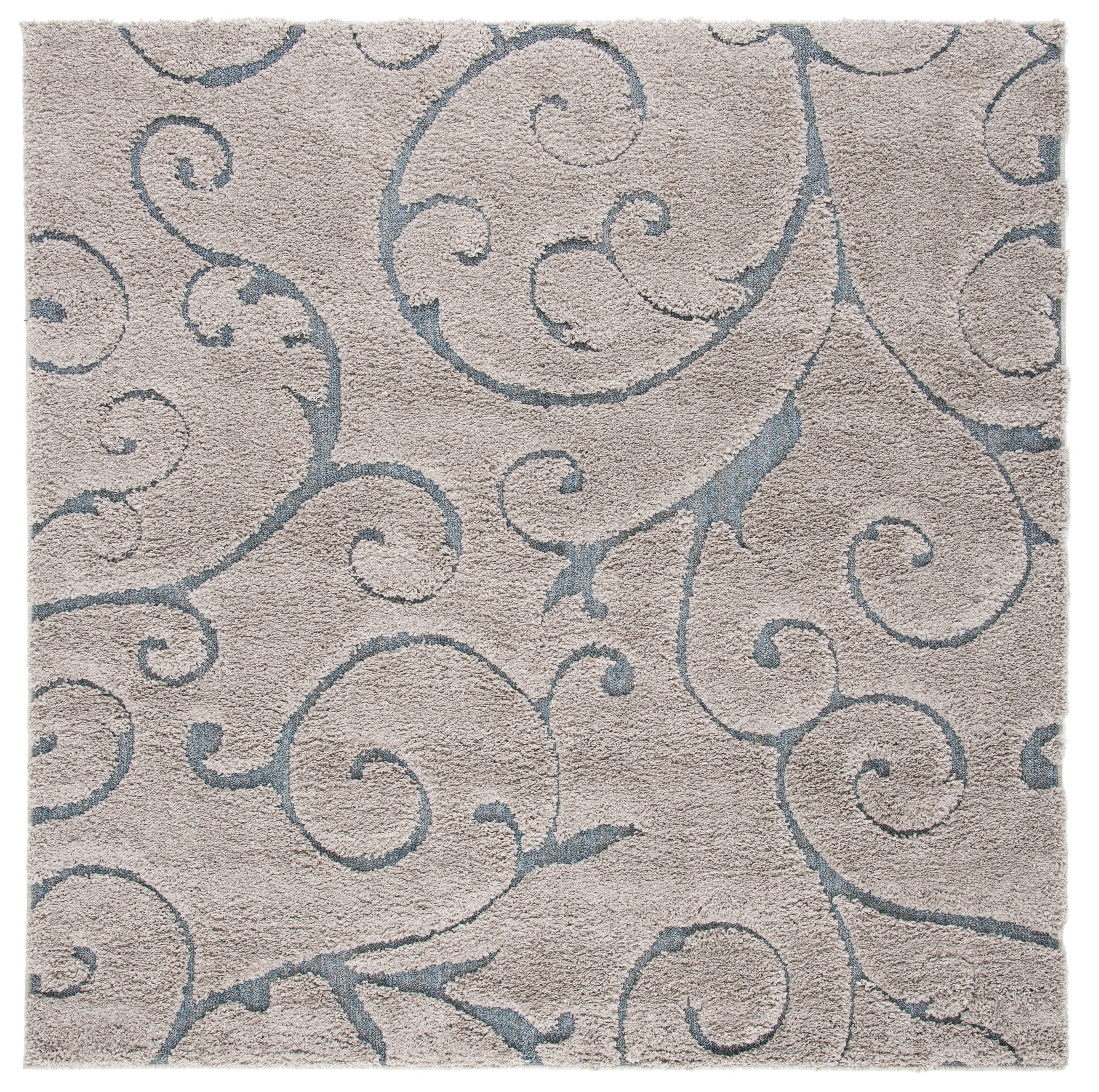 FLORIDA SHAG 455 – GREY / LIGHT BLUE