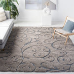 FLORIDA SHAG 455 – GREY / LIGHT BLUE