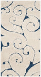 FLORIDA SHAG 455 – CREAM / BLUE