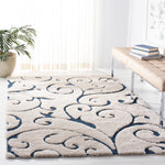 FLORIDA SHAG 455 – CREAM / BLUE