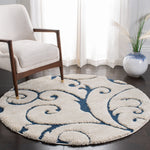 FLORIDA SHAG 455 – CREAM / BLUE