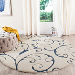 FLORIDA SHAG 455 – CREAM / BLUE
