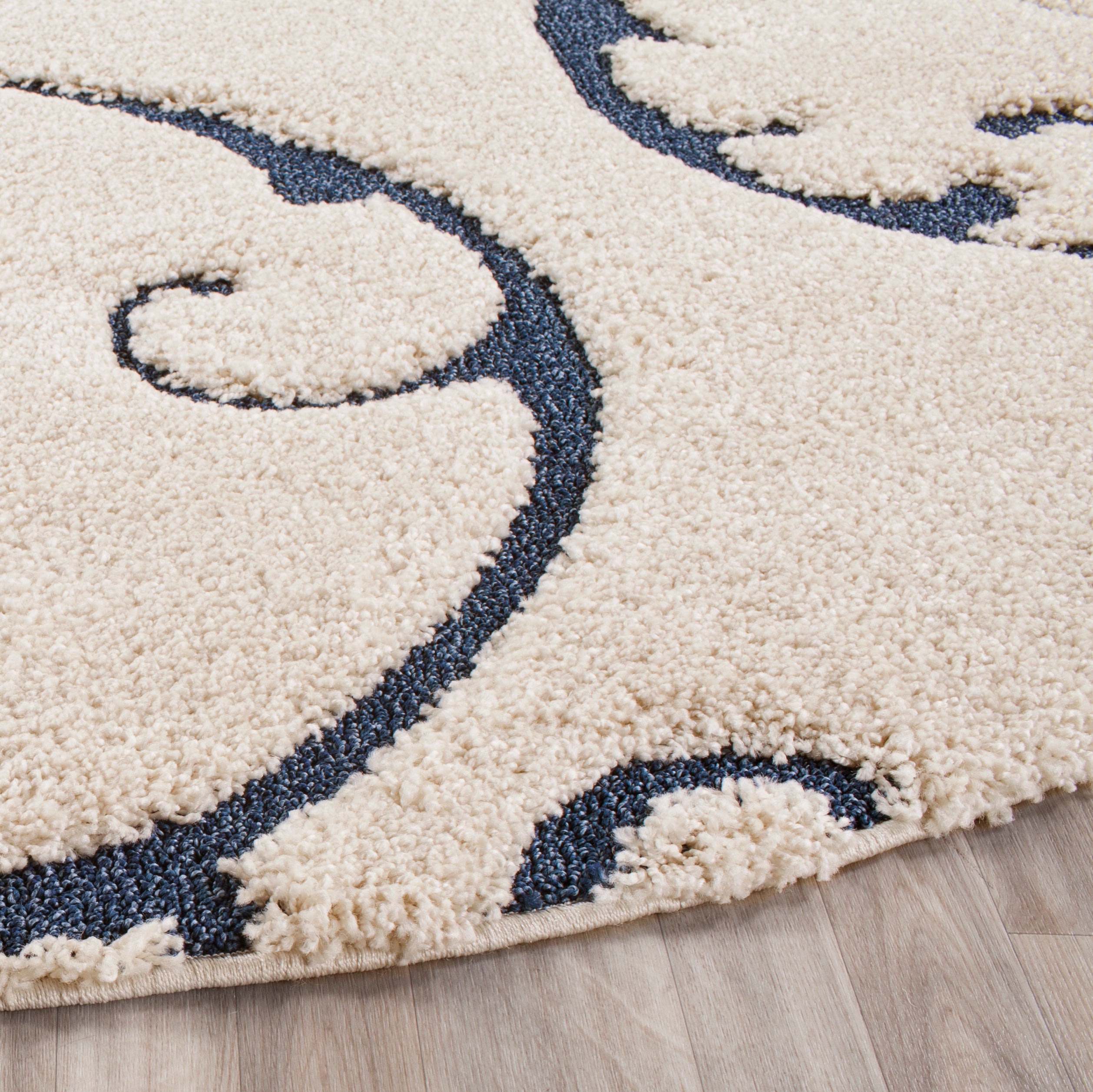 FLORIDA SHAG 455 – CREAM / BLUE