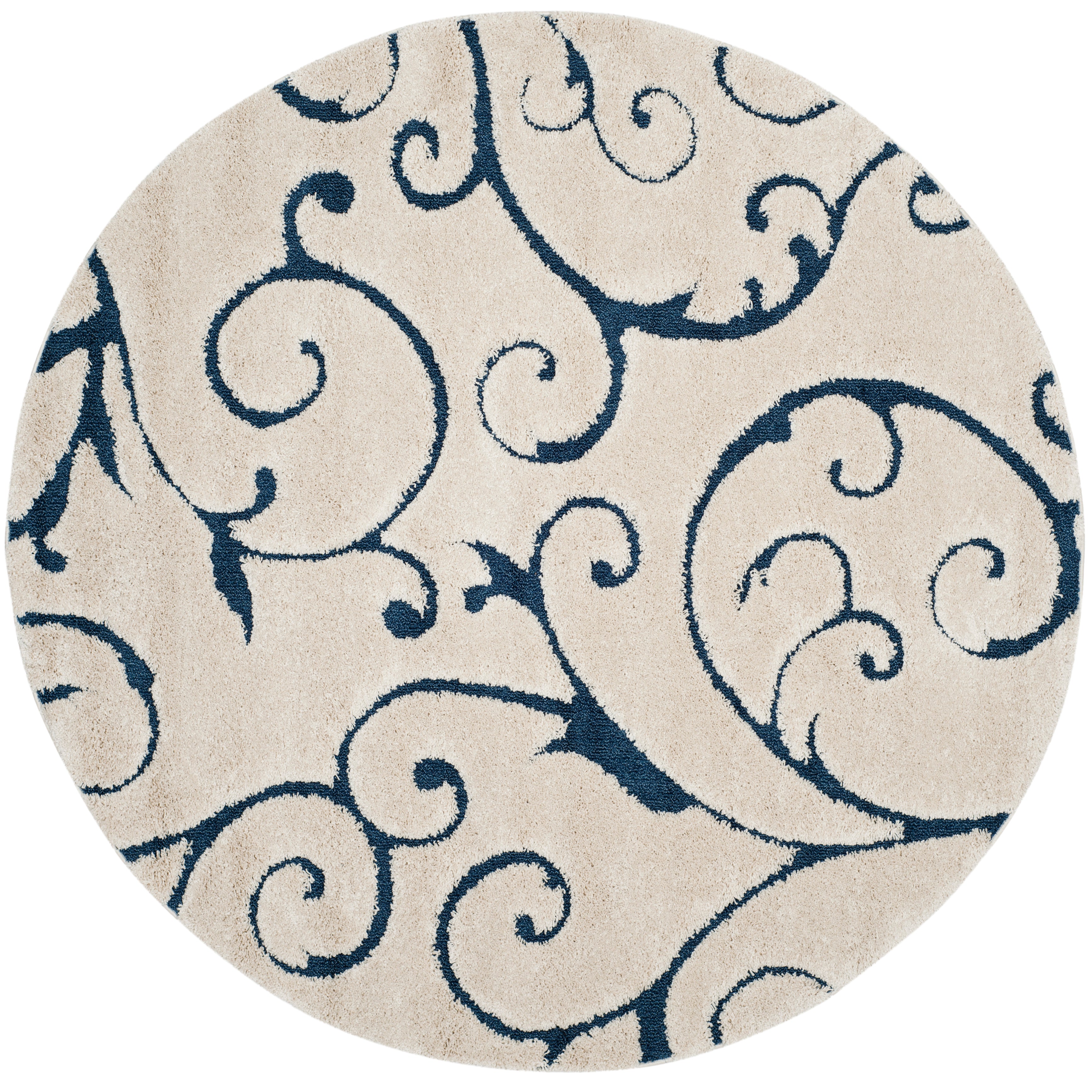 FLORIDA SHAG 455 – CREAM / BLUE