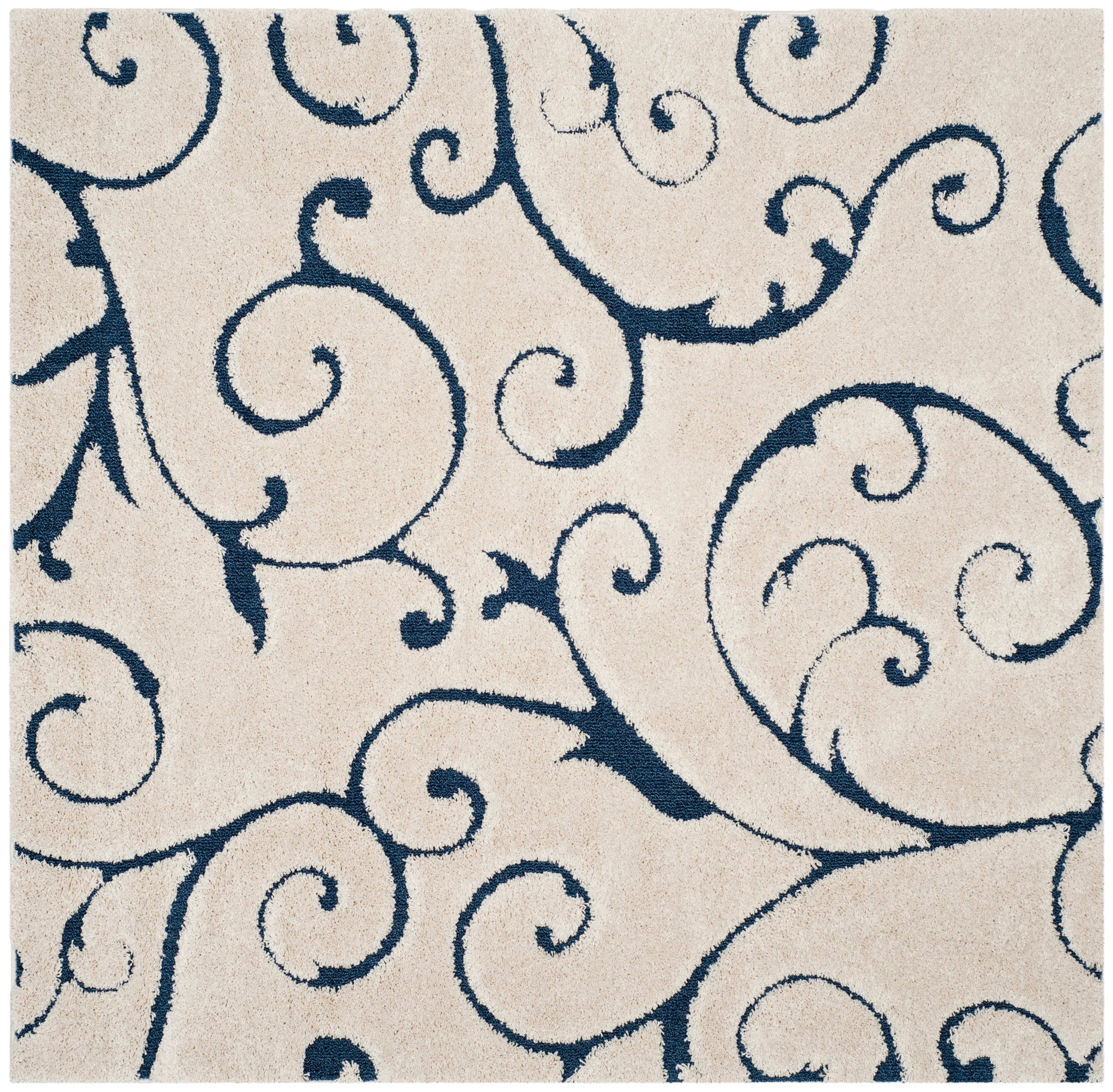 FLORIDA SHAG 455 – CREAM / BLUE