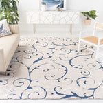 FLORIDA SHAG 455 – CREAM / BLUE