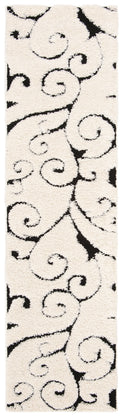 FLORIDA SHAG 455 – IVORY / BLACK