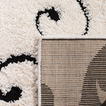 FLORIDA SHAG 455 – IVORY / BLACK