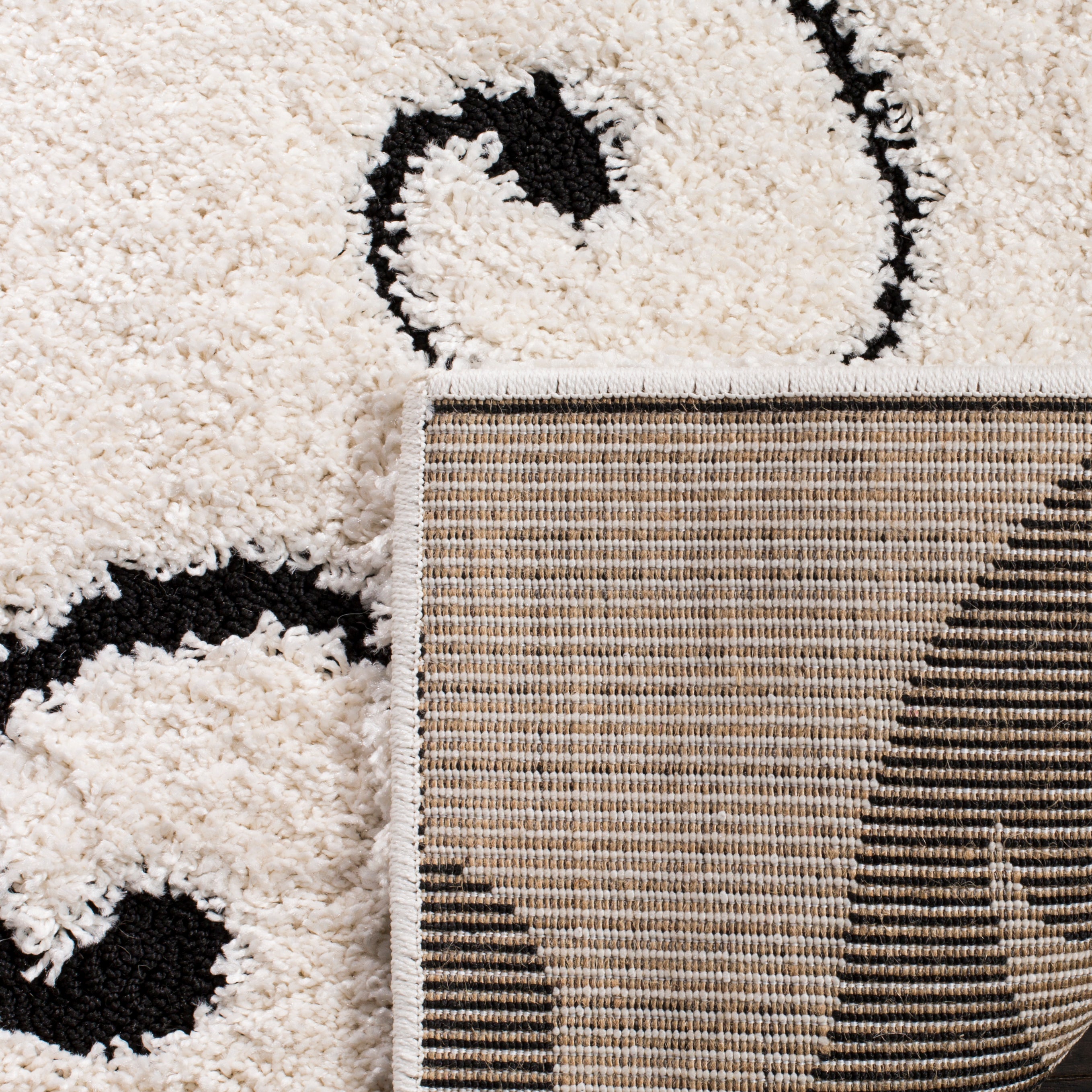 FLORIDA SHAG 455 – IVORY / BLACK