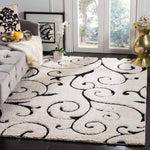 FLORIDA SHAG 455 – IVORY / BLACK