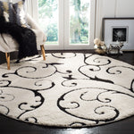 FLORIDA SHAG 455 – IVORY / BLACK