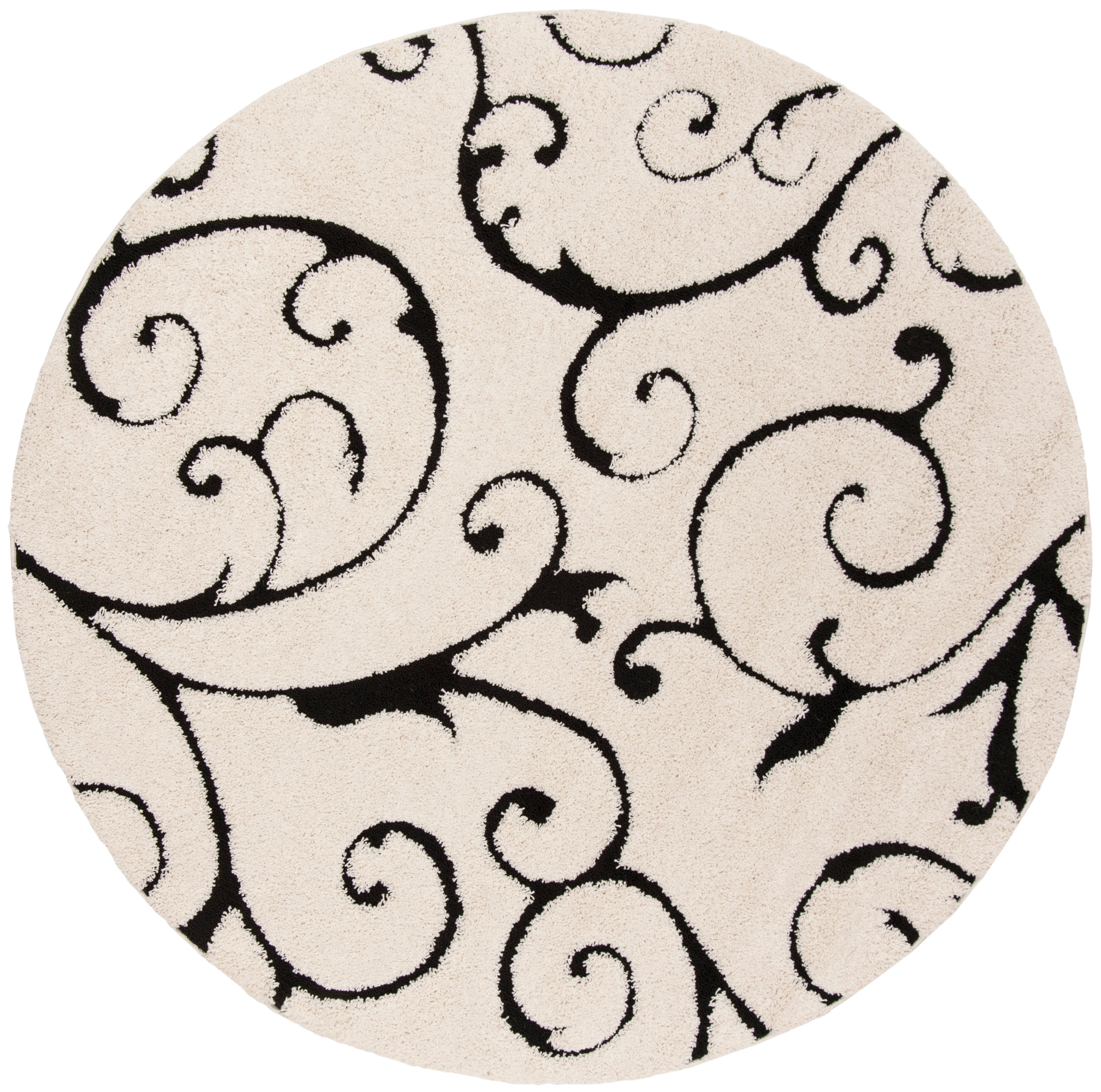 FLORIDA SHAG 455 – IVORY / BLACK