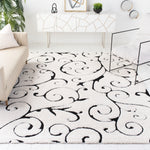 FLORIDA SHAG 455 – IVORY / BLACK